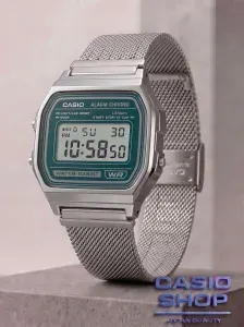 Японские часы наручные Casio Vintage A-158WEM-3 с секундомером, будильником, таймером с гарантией