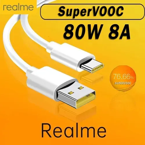 Кабель Realme USB Type-C 8A SuperVOOC в упаковке, 1м
