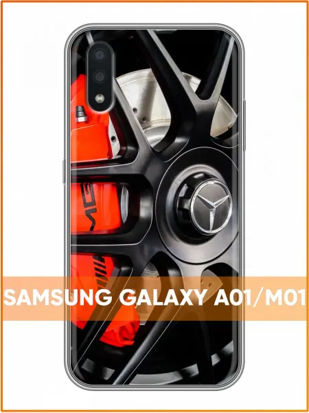 Case Face Чехол на Samsung Galaxy A01 с принтом Мерседес