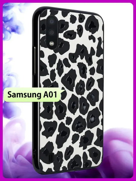 РИНОФОН Леопардовый чехол на Samsung Galaxy A01