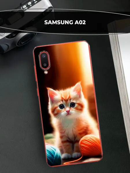 Samsung Чехол на Galaxy A02 кот