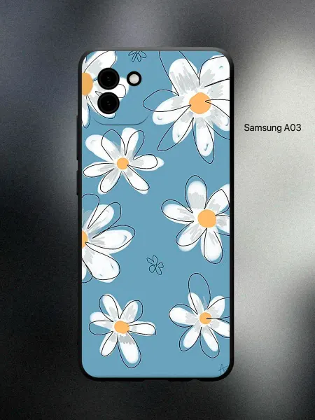 ESSE CASE Чехол на Samsung A03 с цветочками