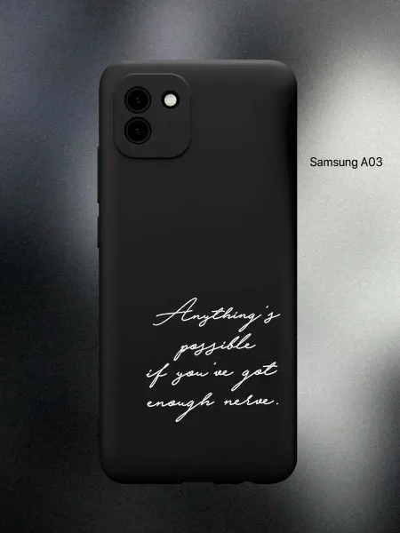 ESSE CASE Чехол на Samsung A03 с надписью