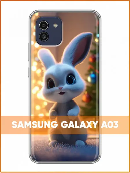 Case Face Чехол на Samsung Galaxy A03 с принтом Зайчик