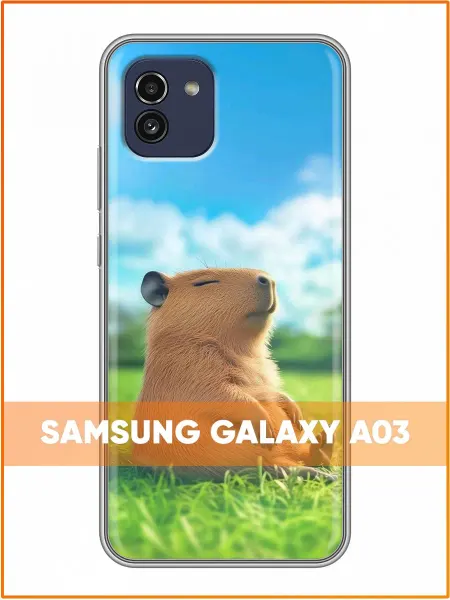 Case Face Чехол на Samsung Galaxy A03 с принтом Капибара