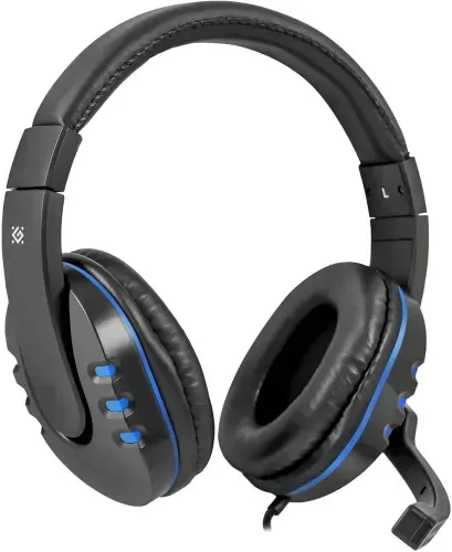 Наушники игровые проводные с микрофоном Defender Warhead G-160 кабель 2.5 м (64118)