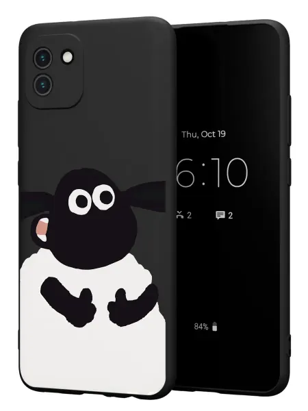 YG case Чехол на Samsung A03 с принтом Барашка