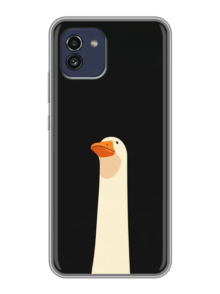 ChesnoCase Чехол на Samsung Galaxy A03 Гусь для мальчика