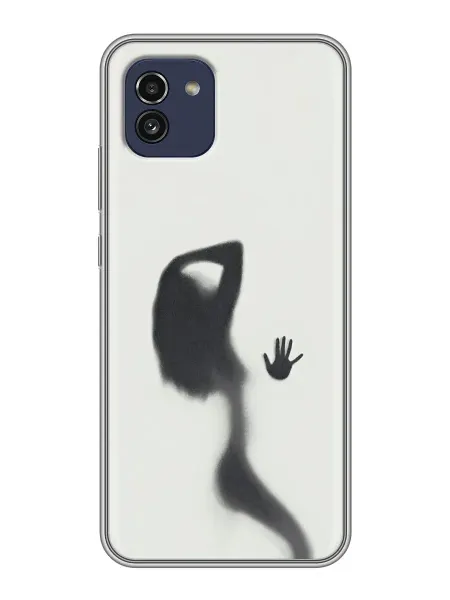 ChesnoCase Чехол на Samsung Galaxy A03 Женский силуэт для девушки