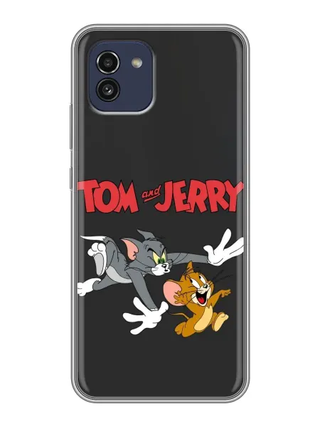 ChesnoCase Чехол на Samsung Galaxy A03 Том и Джерри для детей