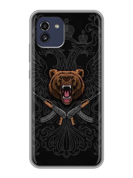 ChesnoCase Чехол на Samsung Galaxy A03 Медведь для мужчин