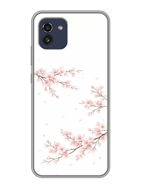 ChesnoCase Чехол на Samsung Galaxy A03 цветы сакуры