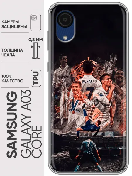 Trendmall Чехол на Samsung Galaxy A03 Core Реал Роналдо Real Ronaldo