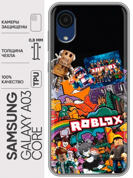 Trendmall Чехол на Samsung Galaxy A03 Core Roblox Роблокс