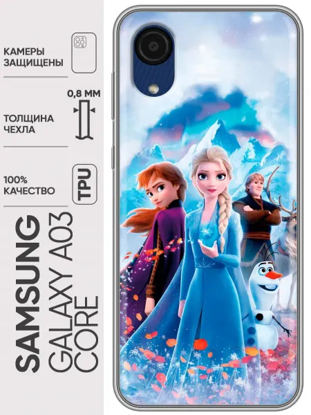 Trendmall Чехол на Samsung Galaxy A03 Core Холодное сердце