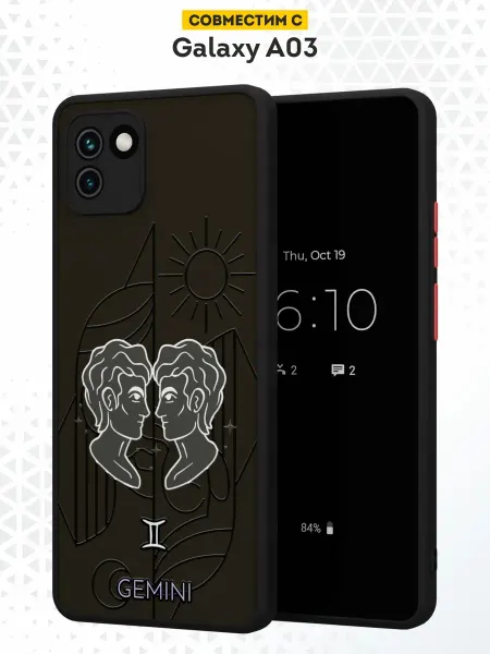 DesignOnCase Чехол Бампер на Samsung A03 с принтом Близнецы