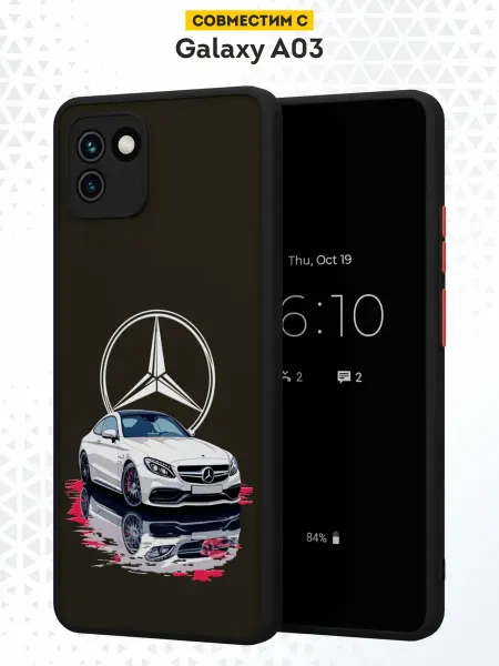 DesignOnCase Чехол бампер на Samsung A03 с принтом Мерседес