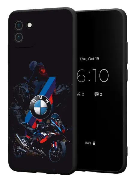 FACTORIA Чехол на Samsung A03 с принтом БМВ мото
