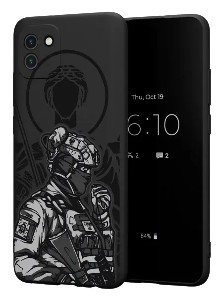 FACTORIA Чехол на Samsung A03 с военным принтом