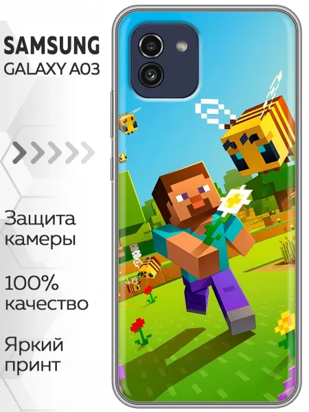 Marketclub Чехол на Samsung Galaxy A03 Майнкрафт