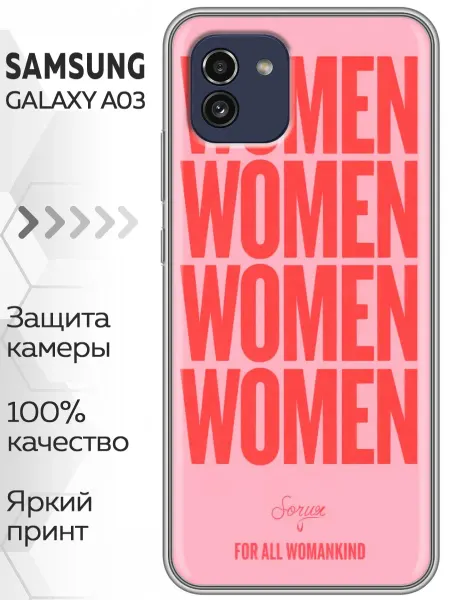 Marketclub Чехол на Samsung Galaxy A03 розовый женский Women