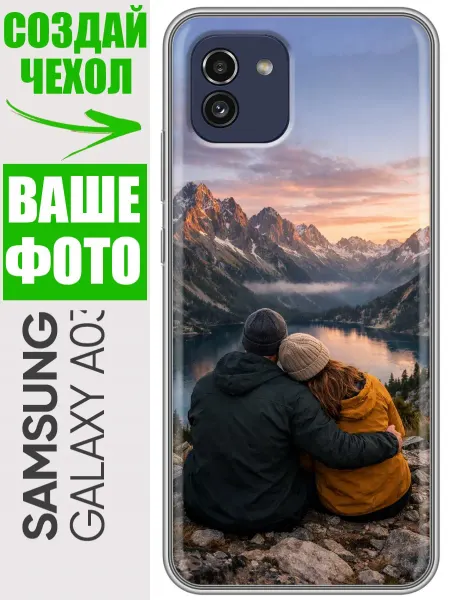 Trendmall Чехол на Samsung Galaxy A03 со своим фото