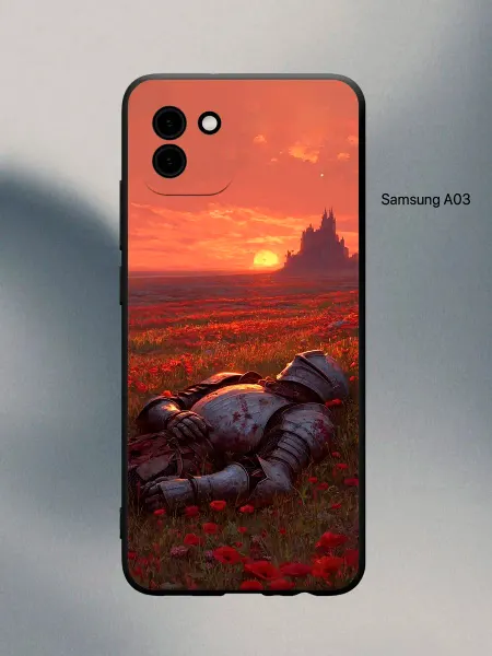 PANCASE Чехол на Samsung A03 рыцарь