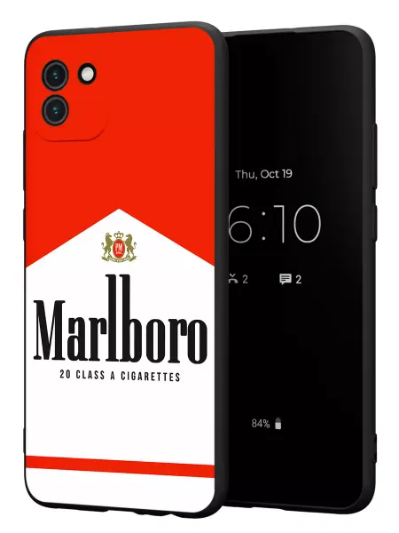 PBl store Чехол на Samsung A03 с принтом Мальборо