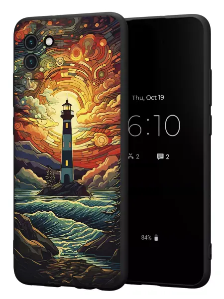 PBl store Чехол на Samsung A03 с принтом Маяк