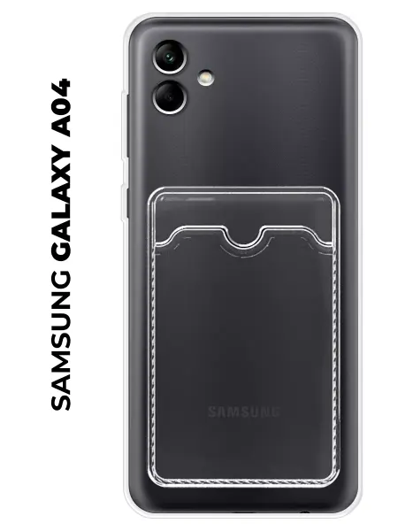 NOOTO Чехол на Samsung Galaxy A04 (для Самсунг а04) с карманом