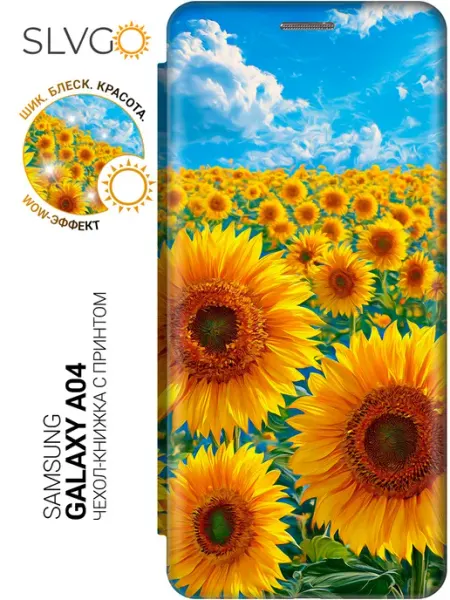 SLVGO Чехол на Samsung Galaxy A04 с цветами