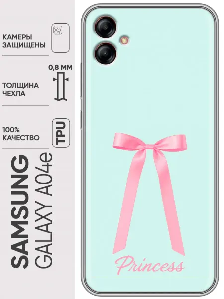 Trendmall Чехол на Samsung Galaxy A04e бантик для девочки