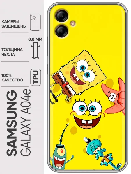 Trendmall Чехол на Samsung Galaxy A04e Спанч боб Спанчбоб
