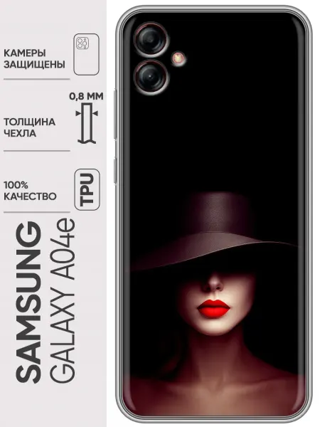 Trendmall Чехол на Samsung Galaxy A04e девушка (женский принт)