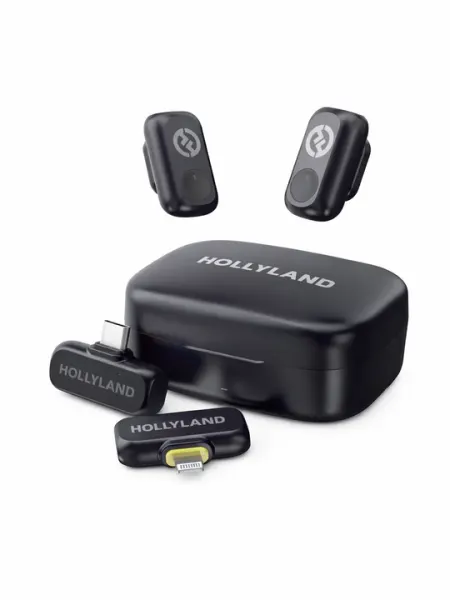 Микрофонный комплект HOLLYLAND "LARK" A1 Combo, электретный, беспроводной, шумоподавление