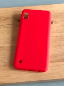 Чехол для Samsung A10 (A105) / чехол на Самсунг А10, плотный, матовый, приятный на ощупь, противоударный, красный