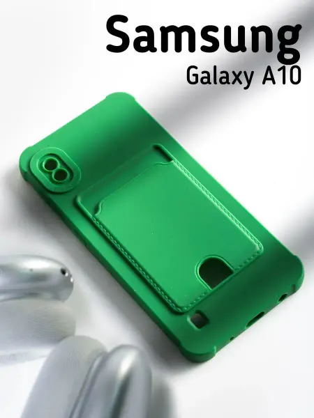 О'кейси Soft-touch Чехол на Samsung Galaxy A10 c карманом для карт