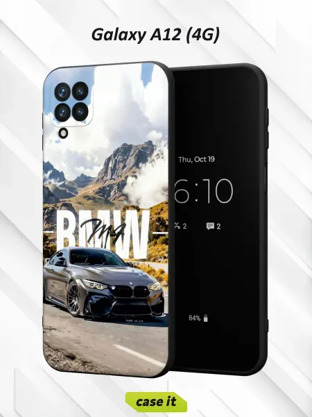 Case it Чехол на Samsung A12с принтом BMW M4 (F82)