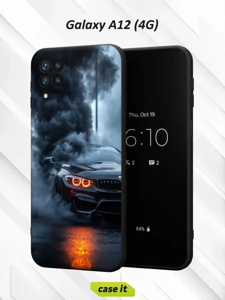Case it Чехол на Samsung A12 с принтом BMW в дыму