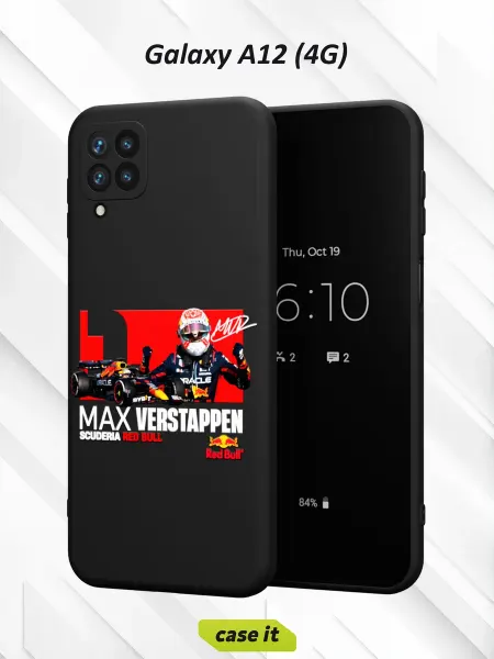 Case it Чехол на Samsung A12с принтом Max Verstappen