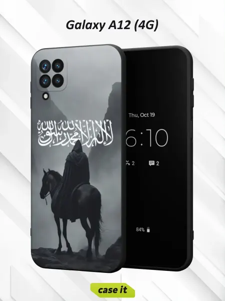 Case it Чехол на Samsung A12с принтом чёрный всадник
