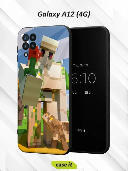 Case it Чехол на Samsung A12с принтом Железный голем