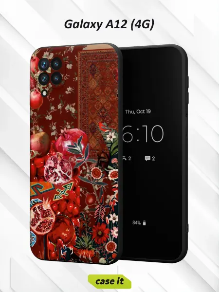 Case it Чехол на Samsung A12с принтом Гранат