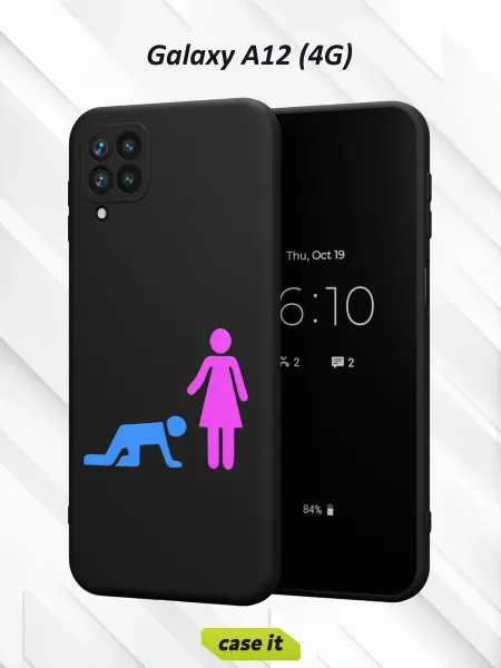 Case it Чехол на Samsung A12с принтом Мужчина и женщина