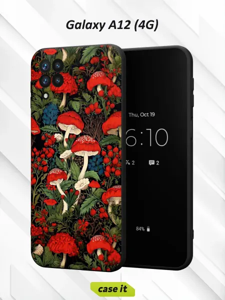 Case it Чехол на Samsung A12с принтом Мухоморы