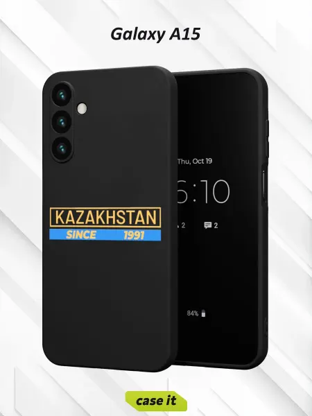 Case it Чехол на Samsung A15с принтом Казахстан