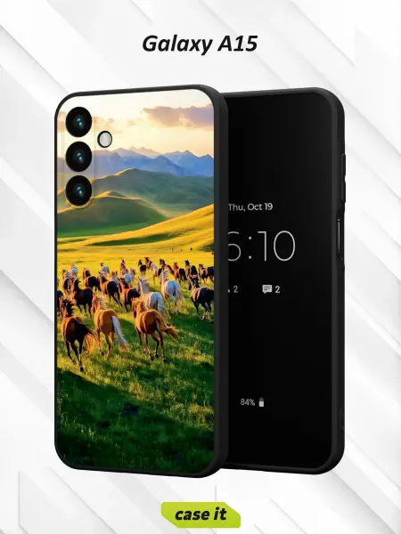 Case it Чехол на Samsung A15с принтом Лошади