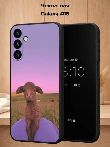 Case Style Чехол на Samsung A15 с принтом Розовые сердца