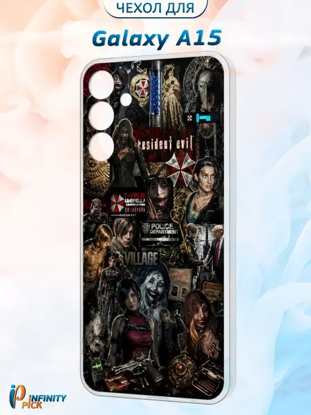 Infinity pick Чехол на Galaxy A15 с принтом Umbrella Collage
