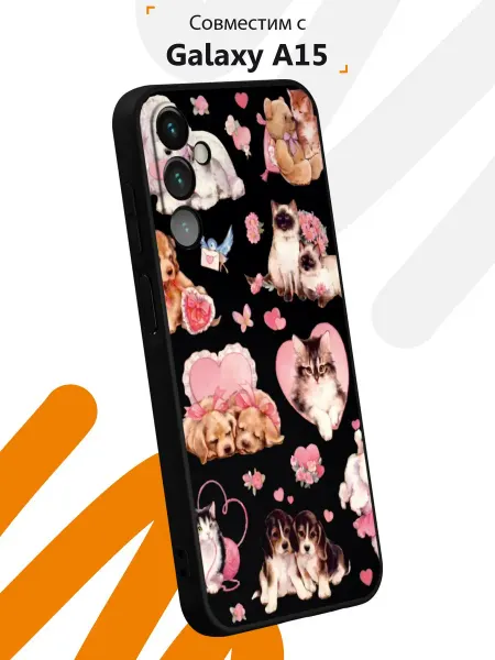 Мобилиус Чехол на Samsung A15 с принтом Cute